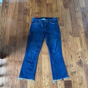 PAIGE Flare & Wide Leg Jeans in Deep Blue